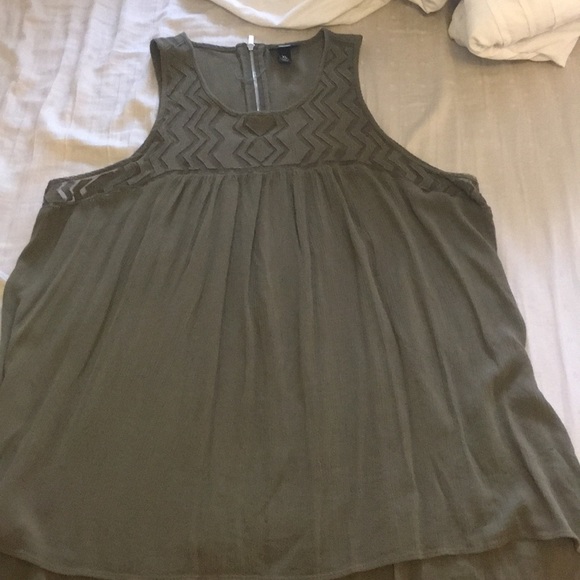 Mossimo Supply Co. Tops - Sleeveless olive green top